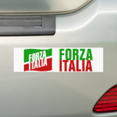 Forza Italia Bumpersticker (Op auto)