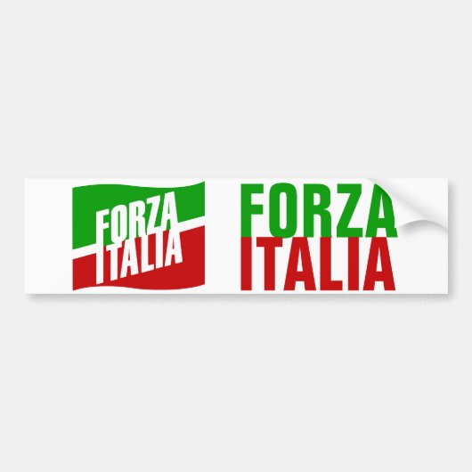 Forza Italia Bumpersticker (Voorkant)
