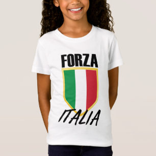 Forza Italia Italië Vlag Voetbal T-shirt