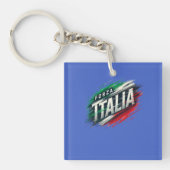 Forza Italia-ontwerp met dynamisch effect Sleutelhanger (voorkant)