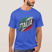 Forza Italia ontwerp met dynamisch effect T-shirt (Voorkant)