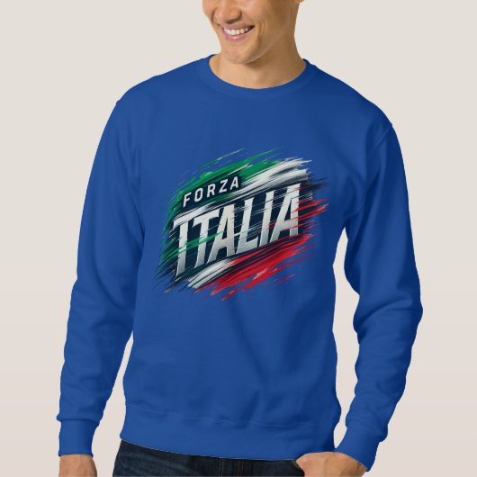 Forza Italia-ontwerp met dynamisch effect Trui (Voorkant)