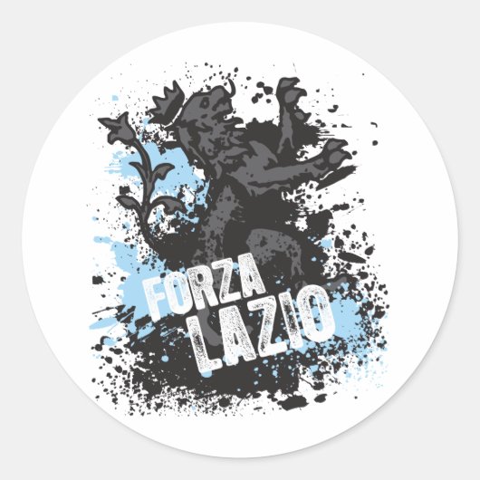 Forza Lazio Ronde Sticker (Voorkant)