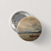 Fos, Environs de Martigues – Félix Ziem Ronde Button 3,2 Cm (Voorkant /achterkant)