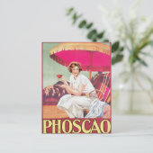 Foscao  chocolade Drink en kunst Briefkaart (Staand voorkant)