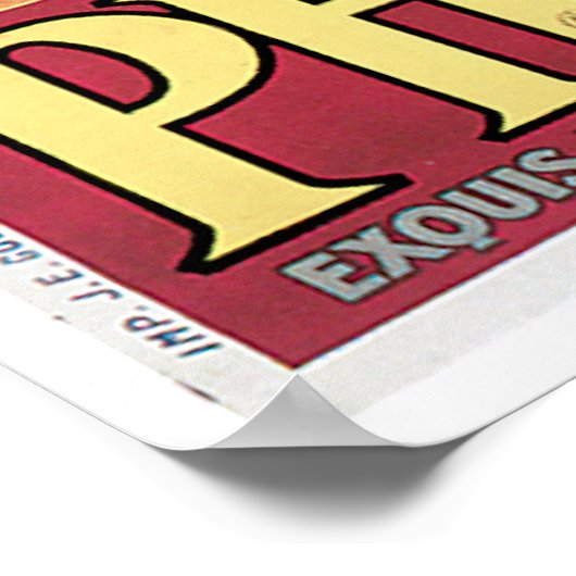 Foscao  chocolade Drink en kunst Poster (Hoek)