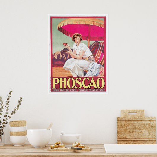 Foscao  chocolade Drink en kunst Poster (Keuken)