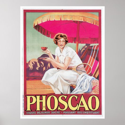 Foscao  chocolade Drink en kunst Poster (Voorkant)