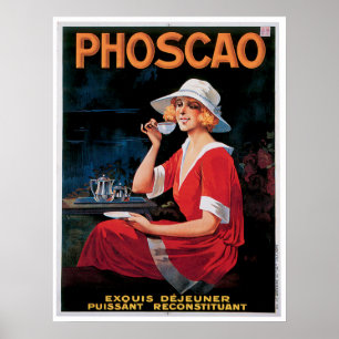 Foscao  chocolade Drink en kunst Poster
