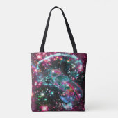 Fosforescentie Star Field Canvas tas (Achterkant)