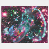 Fosforescentie Star Field Fleece Blanket (Voorkant (Horizontaal))
