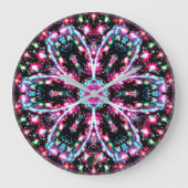 Fosforescentie Stellar Kaleid Grote Klok (Voorkant)