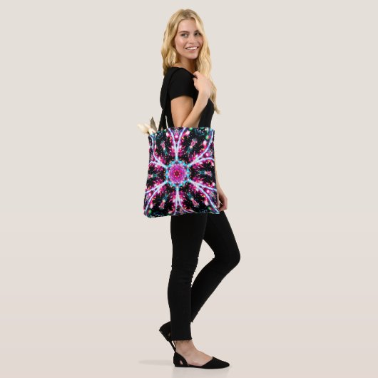 Fosforescentie Stellar Kaleid Tote Bag (Op model)