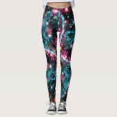 Fosforescentie Sterrenveld All Over Print Leggings (Voorkant)