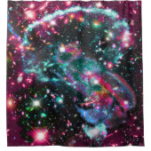 Fosforescentie Sterrenveld Douchegordijn (Voorkant)