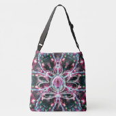 Fosforescentie Zen Lotus Crossbody Tas (Achterkant)