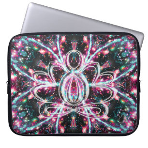 Fosforescentie Zen Lotus Laptop Sleeve