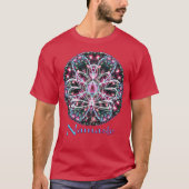 Fosforescentie Zen Lotus Namaste T-shirt (Voorkant)