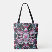 Fosforescentie Zen Lotus Tote Bag (Achterkant)
