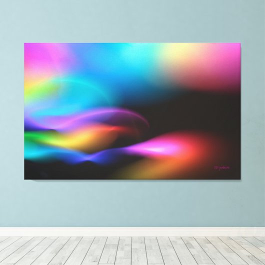 Fosforhoudend titeroxide canvas afdruk (Insitu (Houten vloer))