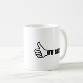 Fo'Shizzle Thomb Up Koffiemok (Voorkant rechts)