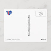 Foss á Siðu, Zuid-IJsland Briefkaart (Achterkant)