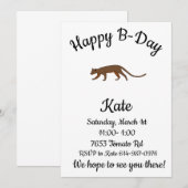 Fossa gefeliciteerd kaart (Voorkant / Achterkant)