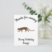 Fossa Happy B-day Bedankkaart (Staand voorkant)