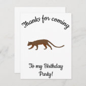 Fossa Happy B-day Bedankkaart (Voorkant / Achterkant)