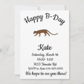 Fossa Happy B-day Kaart (Voorkant)