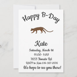 Fossa Happy B-day Kaart
