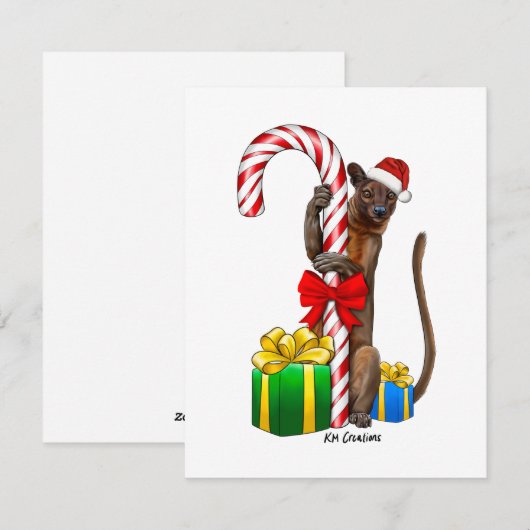 Fossa - kerstkaart (Voorkant / Achterkant)