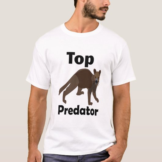 Fossa Madagaskar Carnivoor Roofdier T-shirt (Voorkant)