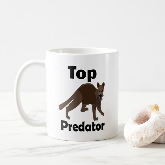 Fossa Madagaskar Roofdier Roofdier Koffiemok (Met donut)