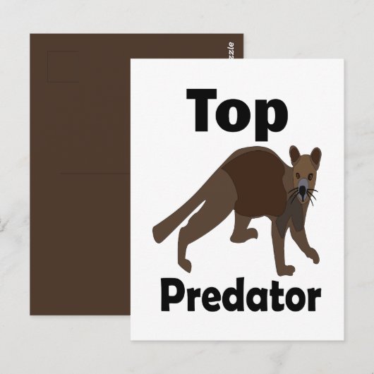 Fossa Madagaskar Roofdier Top Predator Briefkaart (Voorkant / Achterkant)