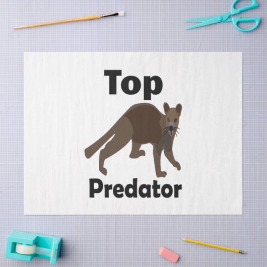 Fossa Madagaskar vleeseter top roofdier Tissuepapier (Craft)