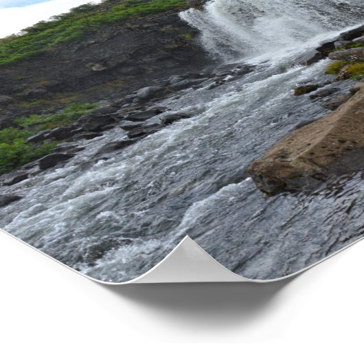 Fossarrett Herfsten, IJsland Poster (Hoek)