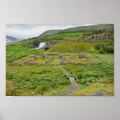 Fossarrett Waterfall, IJsland Poster (Voorkant)