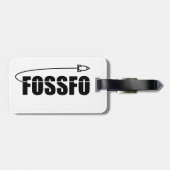 FOSSFO-Bagagelabel Bagagelabel (Achterkant horizontaal)