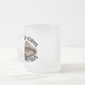 Fossiel-achtige feesten matglas koffiemok (Voorkant links)