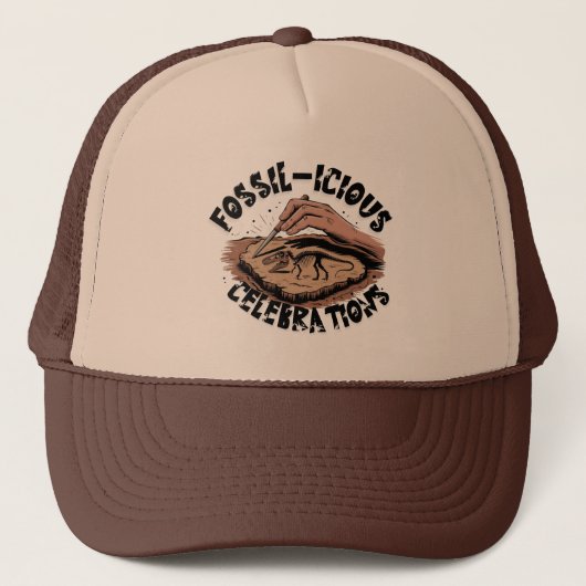 Fossiel-achtige feesten trucker pet (Voorkant)