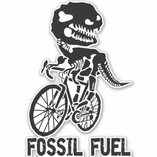 Fossiele brandstof sticker (Voorkant)