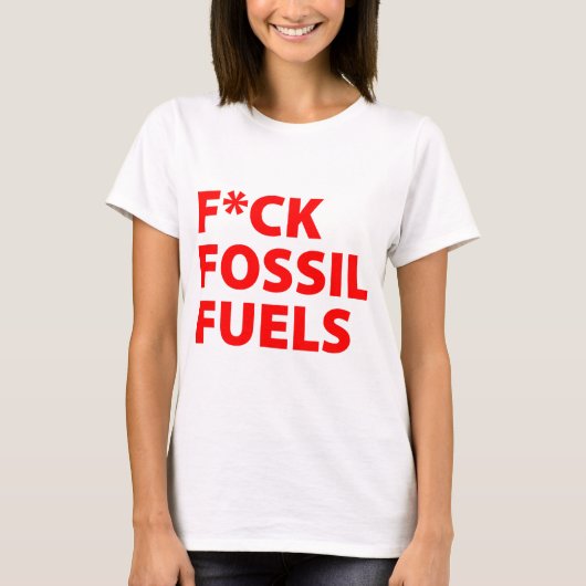Fossiele Brandstoffen T-shirt (Voorkant)