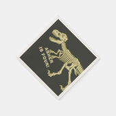 Fossiele Dinosaurus Verjaardagsfeest Servet (Hoek)