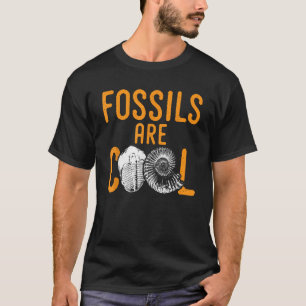 Fossiele en grote paleontologische gave t-shirt