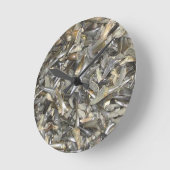 Fossiele haaientanden patroon ronde klok (Hoek)