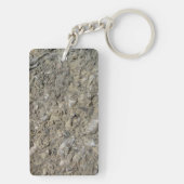 Fossiele Hash Print Acryl Sleutelhanger (achterkant)