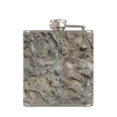 Fossiele hasj kalksteen geologie heupfles (Achterkant)