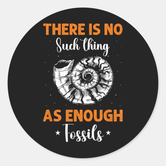 Fossiele jacht Essentials Hunter Ronde Sticker (Voorkant)