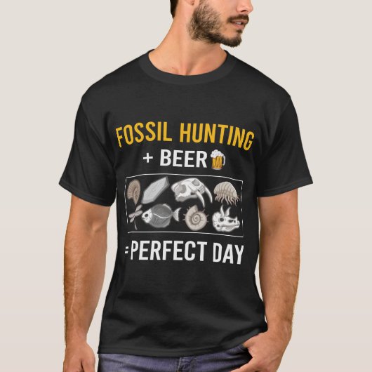 Fossiele jacht Fossielen Paleontologie Paleontoloo T-shirt (Voorkant)